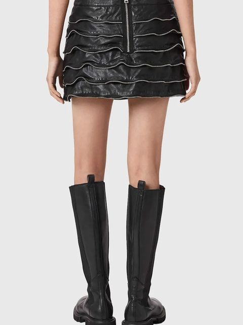 AllSaints spódnica skórzana EMARA - zdjęcie produktu nr 1