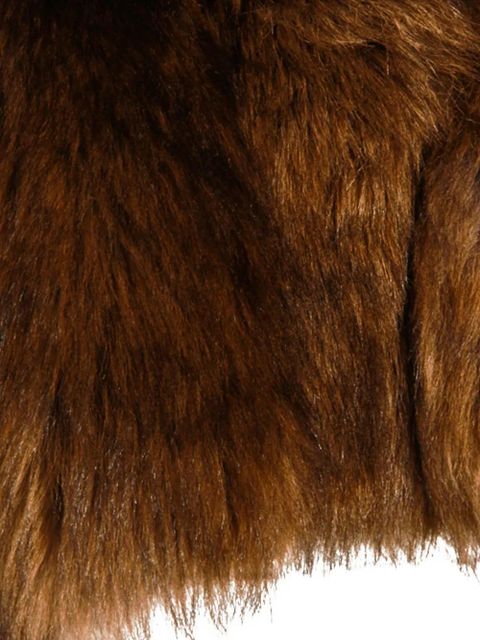 Blumarine cropped high-neck coat - Brown - zdjęcie produktu nr 2