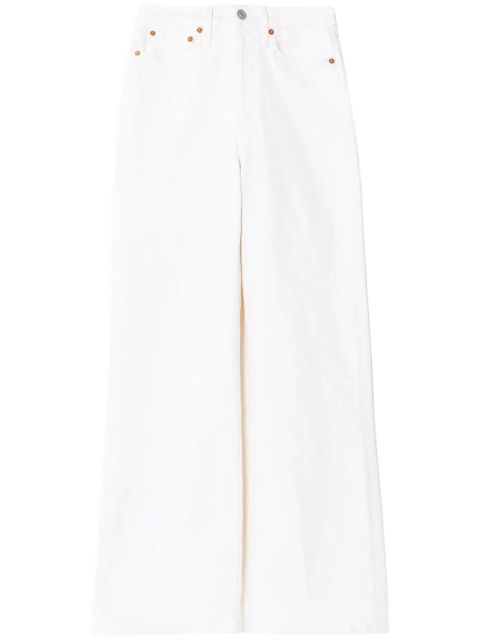 RE/DONE high-waist wide-leg jeans - White - zdjęcie produktu nr 1