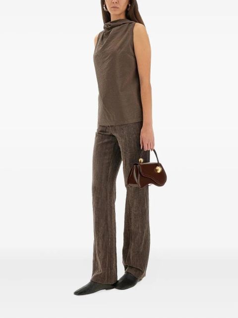 Alysi textured trousers - Brown - zdjęcie produktu nr 2