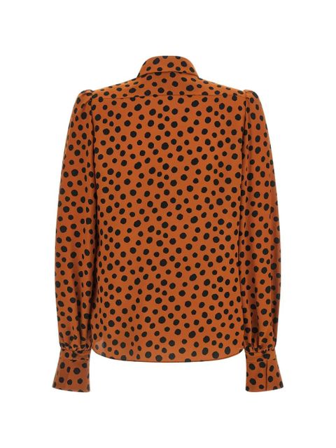 Valentino Garavani polka-dot-print shirt - Brown - zdjęcie produktu nr 2