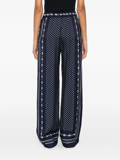 Maje polka-dot trousers - Blue