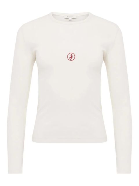 JW Anderson logo-embroidered T-shirt - White - zdjęcie produktu nr 1