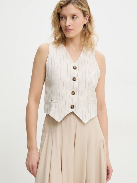 Answear.LAB kamizelka z lnem - zdjęcie produktu nr 1