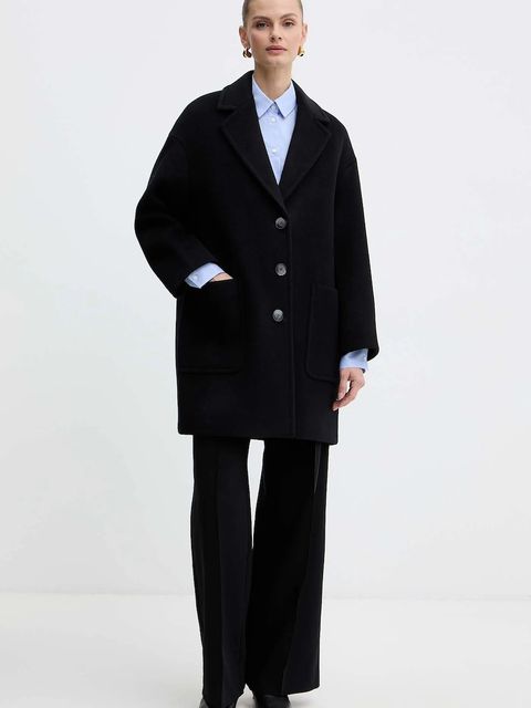 MAX&Co. płaszcz z dodatkiem wełny kolor czarny 2526016023200 - zdjęcie produktu nr 2