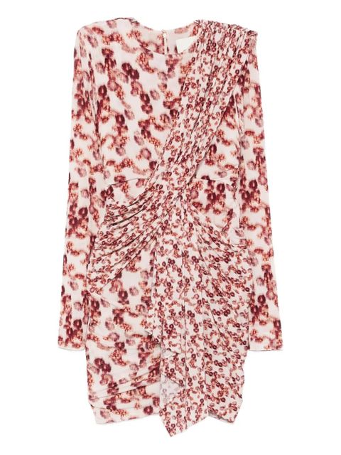 ISABEL MARANT Georgia printed mini dress - Pink