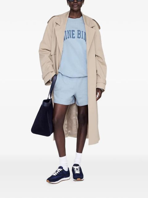 ANINE BING framed monogram kam shorts - Blue - zdjęcie produktu nr 2