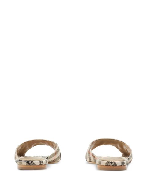 Burberry Mews Check slides - Neutrals - zdjęcie produktu nr 2