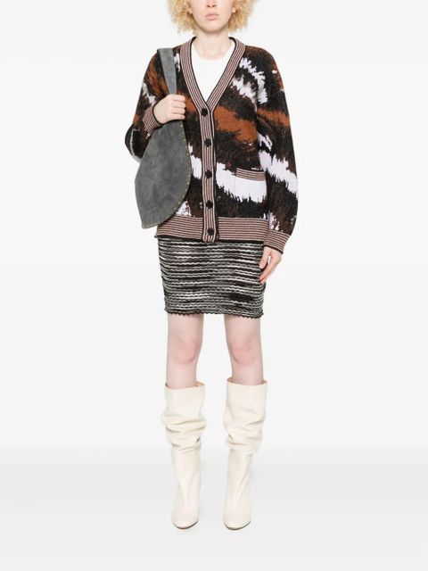 Missoni abstract-print buttoned cardigan - Black