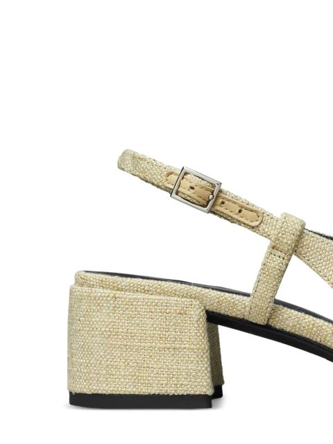 Tory Burch 45mm sling back heeled pumps - Neutrals
