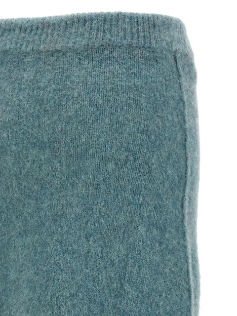 Jil Sander elastic-waistband knitted midi skirt - Blue