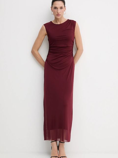 Pedro del Hierro sukienka kolor bordowy maxi dopasowana 6192943 - zdjęcie produktu nr 2