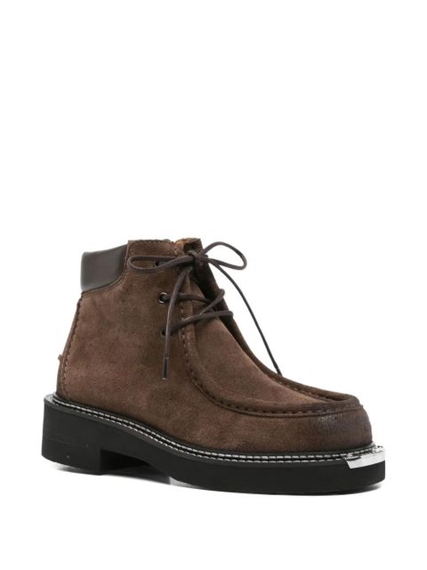 SANDRO 45mm lace-up suede boots - Brown - zdjęcie produktu nr 2