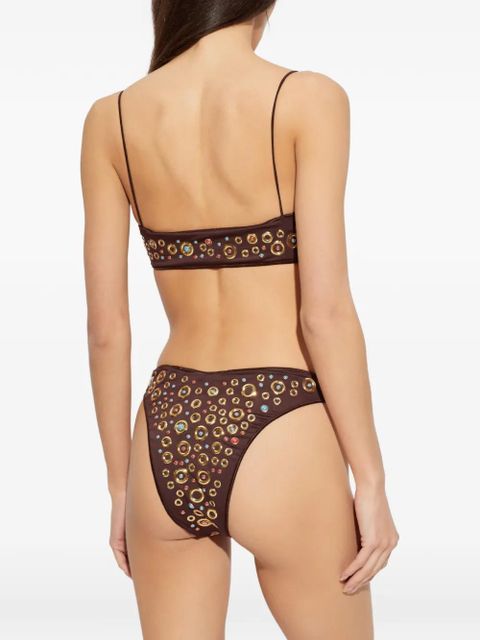 Oséree embellished bikini - Brown
