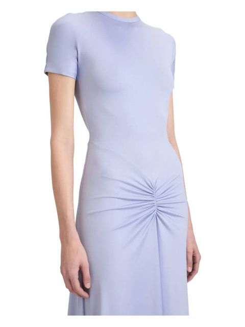 Victoria Beckham gathered waist midi dress - Blue - zdjęcie produktu nr 1