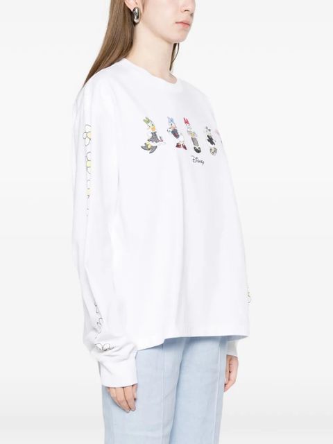 GANNI x Disney Daisy Duck long-sleeve T-shirt - White