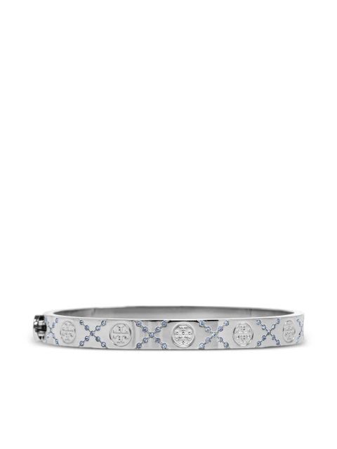 Tory Burch logo-embossed bracelet - Silver