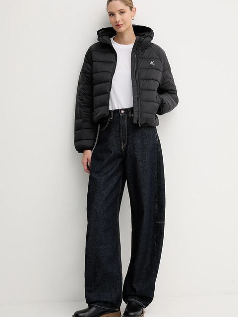 Calvin Klein Jeans kurtka kolor czarny przejściowa LV047C510G - zdjęcie produktu nr 2