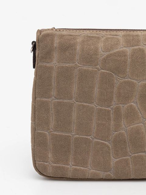 Gianni Chiarini torebka zamszowa NORA POUCH kolor zielony BS 10225 CM-PL - zdjęcie produktu nr 2
