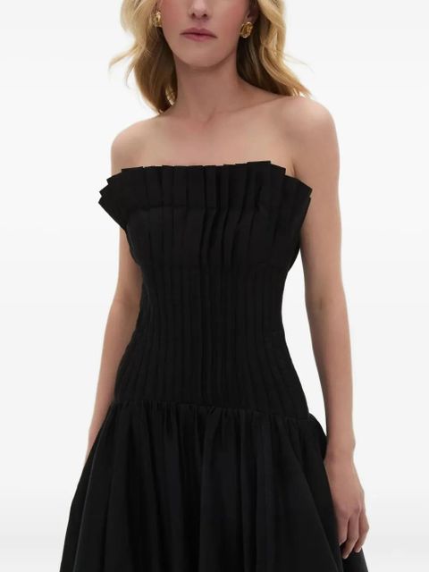 Aje Ivy ruffled strapless midi dress - Black - zdjęcie produktu nr 1