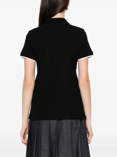 Moncler logo polo T-shirt - Black