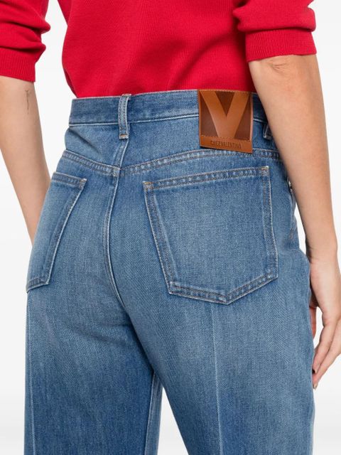 Valentino Garavani cropped flared jeans - Blue