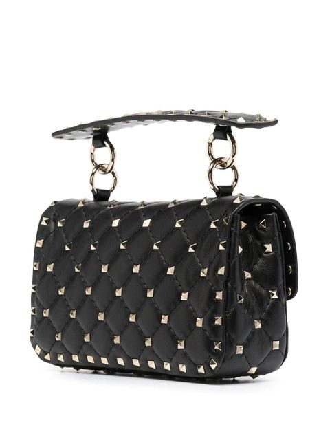 Valentino Garavani Rockstud-spike leather tote bag - Black