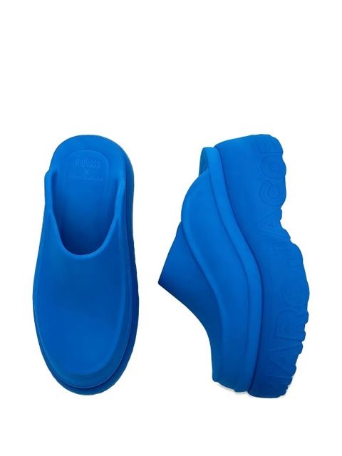Marc Jacobs x Melissa logo-embossed mules - Blue