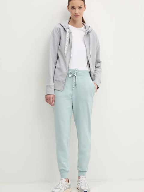 Dkny bluza damska kolor szary z kapturem gładka DP5J9510