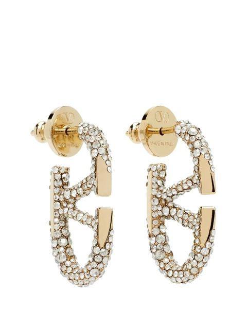 Valentino Garavani studded logo earrings - Gold - zdjęcie produktu nr 1