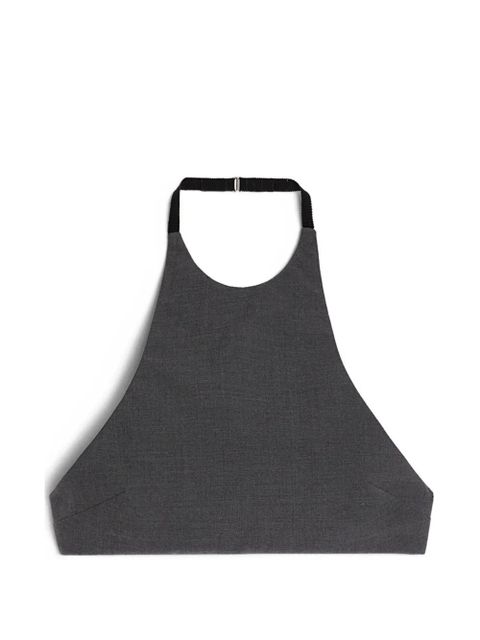 Jil Sander poplin halter top - Grey - zdjęcie produktu nr 1