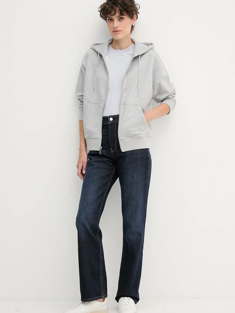 Calvin Klein Jeans t-shirt bawełniany damski kolor fioletowy LV047D211G