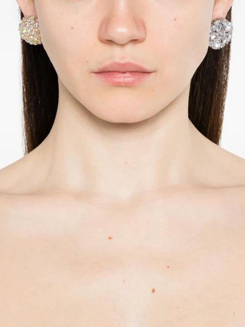 MM6 Maison Margiela crystal-embellishment earrings - Silver - zdjęcie produktu nr 2