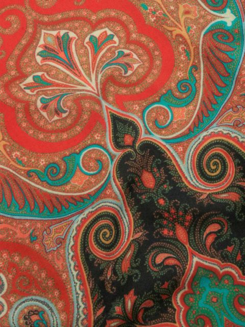 ETRO paisley-print cashmere-blend scarf - Red - zdjęcie produktu nr 2