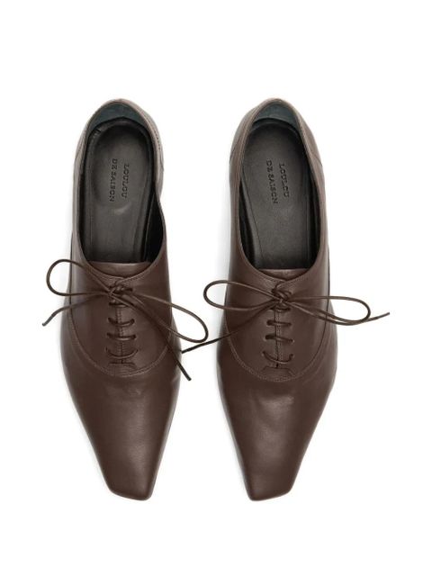 LouLou de Saison Nora LDS beveled-toe lace-up shoes - Brown - zdjęcie produktu nr 2