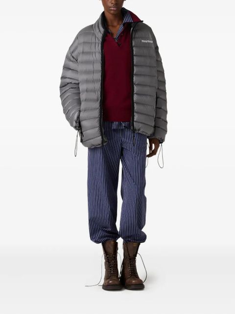 Miu Miu polo-neck intarsia logo sweater - Red - zdjęcie produktu nr 2