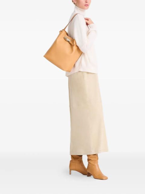 Longchamp Le Roseau L smooth leather shoulder bag - Neutrals - zdjęcie produktu nr 2