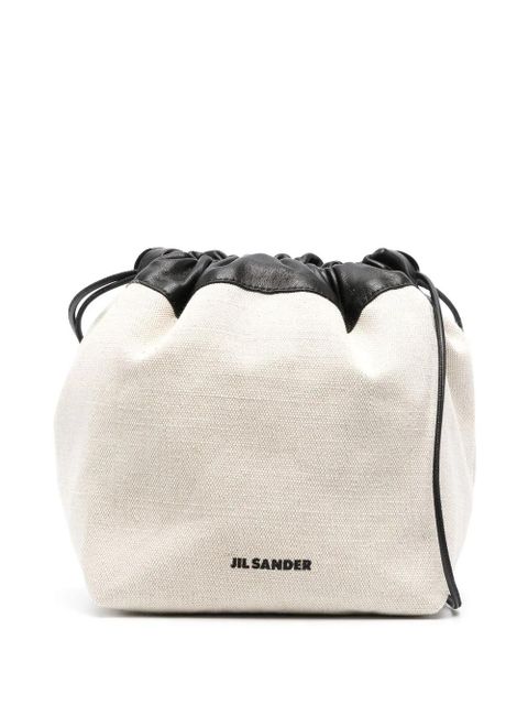 Jil Sander logo-print bucket bag - Neutrals - zdjęcie produktu nr 1