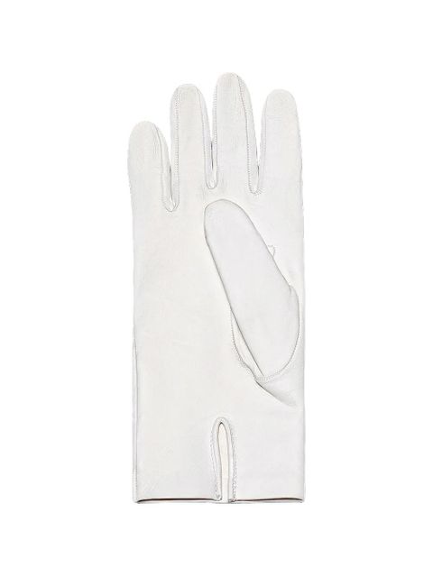 Maison Margiela Four-Stitch leather gloves - White - zdjęcie produktu nr 2