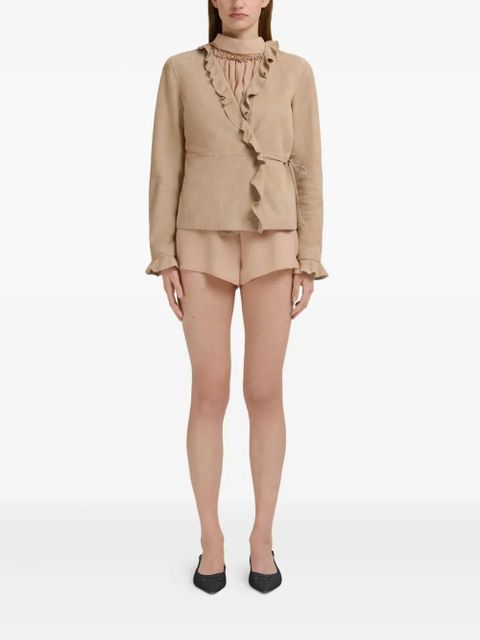 Marni ruffled wrap jacket - Neutrals - zdjęcie produktu nr 2
