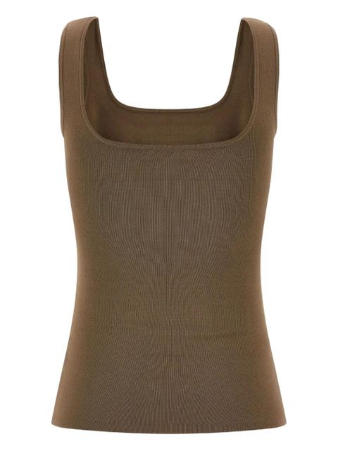 ENTIRE STUDIOS square-neck knit top - Brown - zdjęcie produktu nr 2