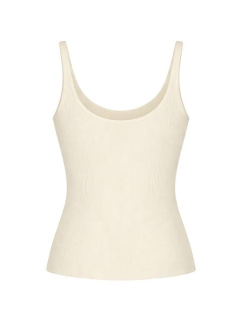 Reformation Eloise cotton tank top - Neutrals - zdjęcie produktu nr 2