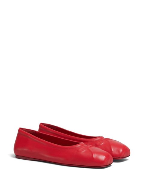 Marni Low Ballerina Shoes - Red
