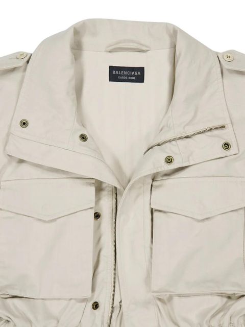Balenciaga Hourglass pocket parka - Neutrals