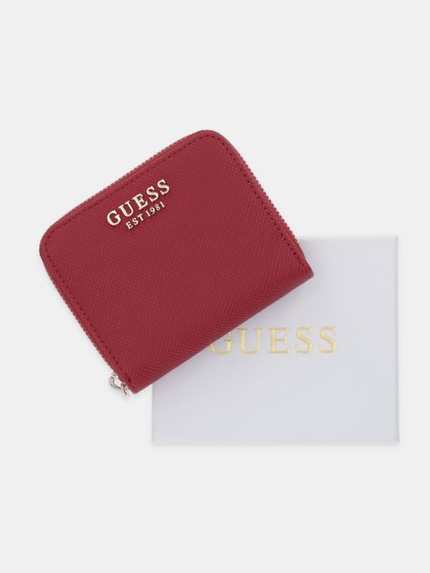 Guess portfel LAUREL damski kolor czerwony SWZG74 59137