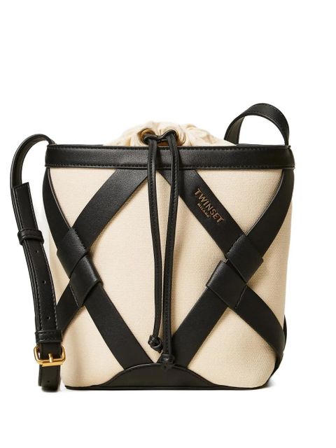 TWINSET cross strap bucket bag - Neutrals - zdjęcie produktu nr 1