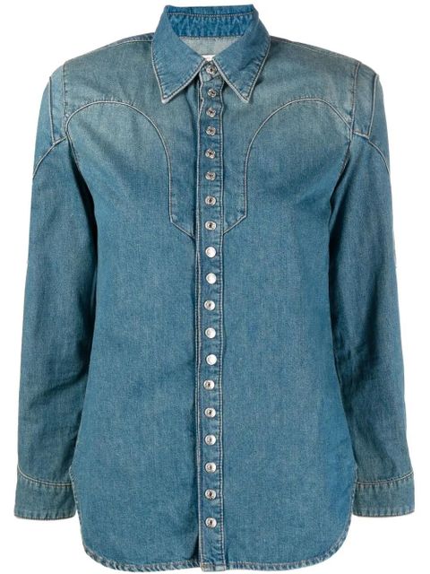 Zadig&Voltaire Thelmus long-sleeve denim shirt - Blue - zdjęcie produktu nr 1