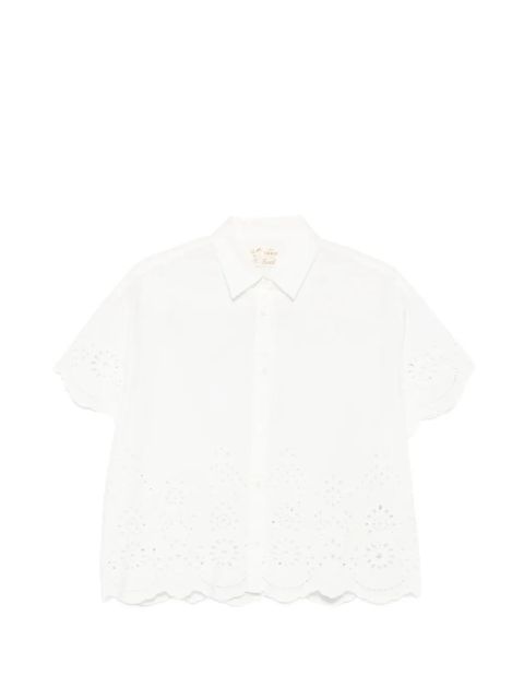 MC2 Saint Barth broderie-anglaise shirt - White - zdjęcie produktu nr 1