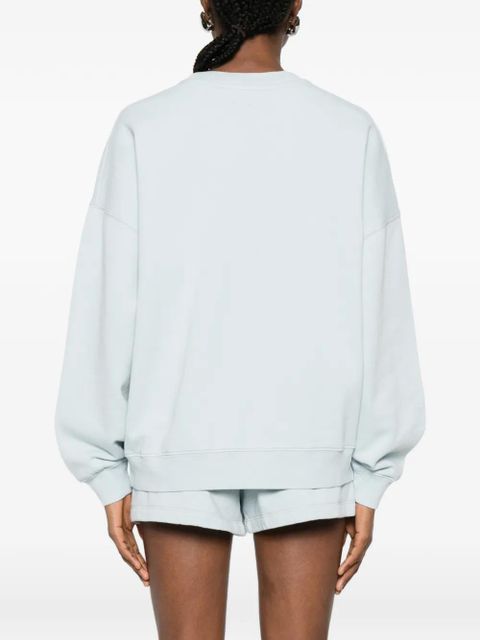 ANINE BING Miles logo blue sweatshirt