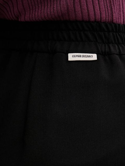 Colmar spodnie damskie kolor czarny szerokie high waist 0606.2ZW